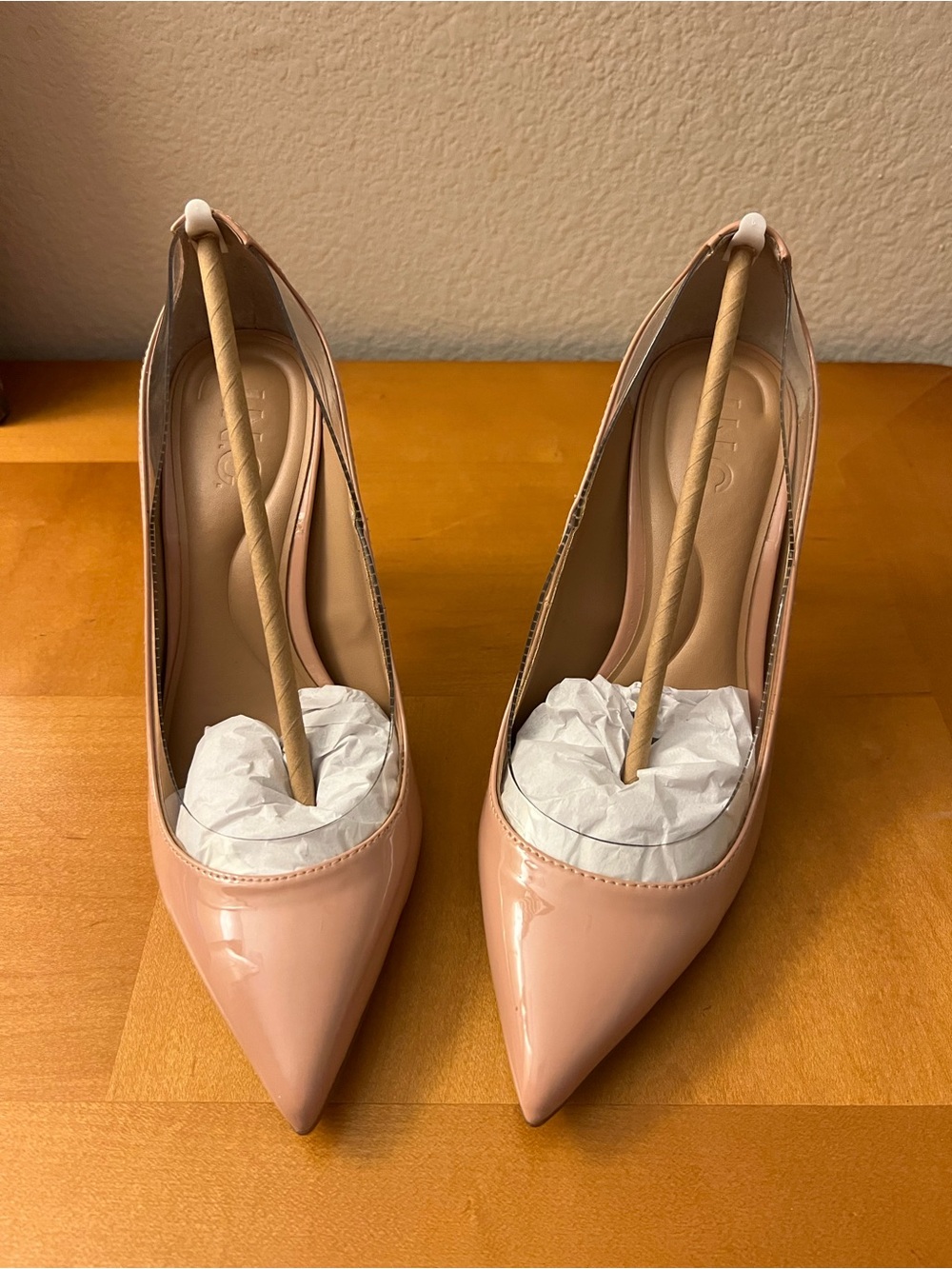 INC International Concepts Patent Pointed-Toe Pumps in Dark Almond